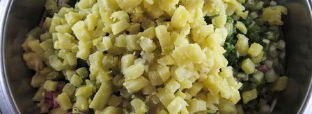 окрошка с редиской. Шаг 13