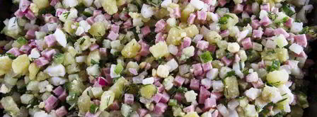 окрошка с редиской. Шаг 14