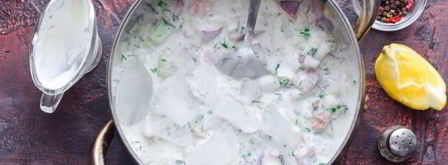 окрошка с рыбой. Шаг 13