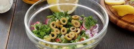 вегетарианская окрошка на кефире и минералке. Шаг 8