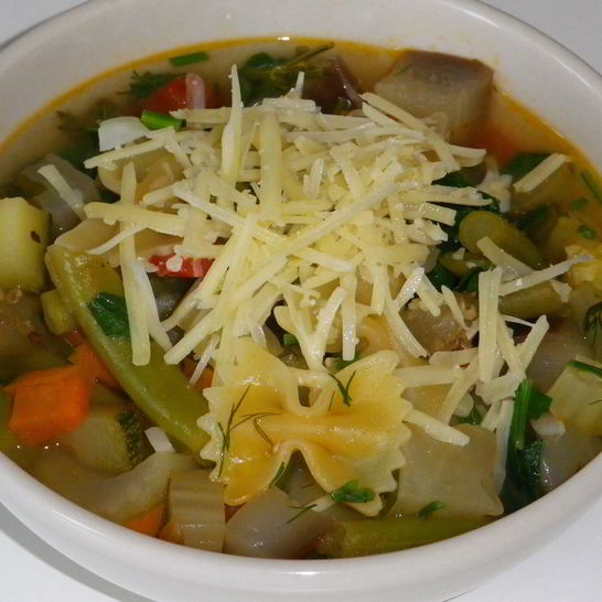 Рецепт итальянского сезонного супа минестроне