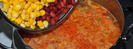 куриный суп с овощами по-мексикански. Шаг 6