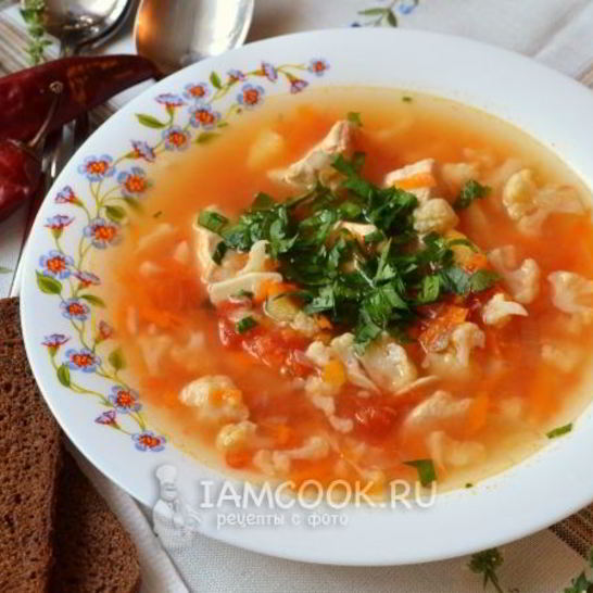 Рецепт куриного супа с овощами