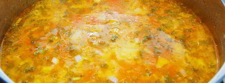 легкий овощной суп с рисом. Шаг 6