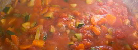 летний овощной суп с красной фасолью. Шаг 9