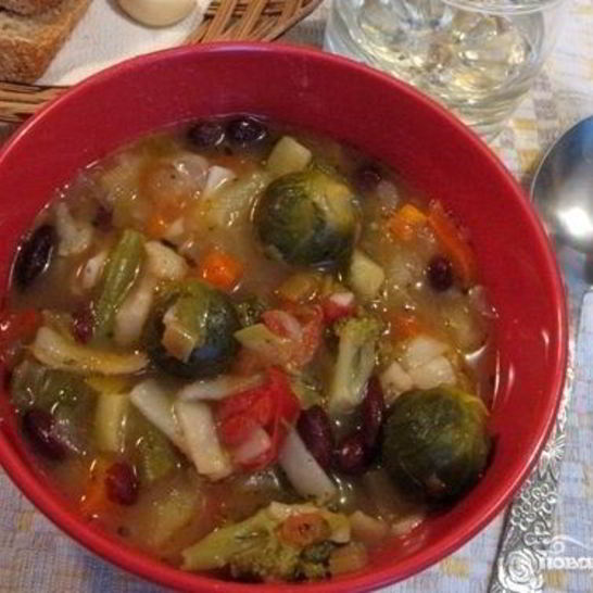 Рецепт минестроне овощной