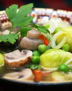 Овощной суп без картошки