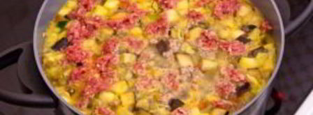 овощной суп с фаршем. Шаг 17