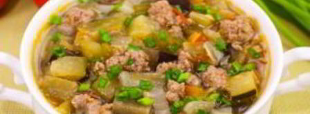 овощной суп с фаршем. Шаг 18