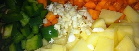 овощной суп с фрикадельками. Шаг 5