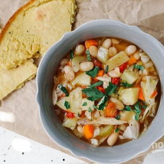 Рецепт овощного супа с капустой