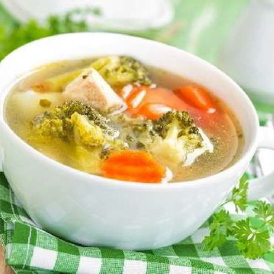 Рецепт овощного супа с хреном и горчицей
