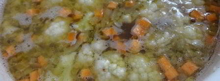 овощной суп с машем и цветной капустой. Шаг 10