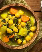 Овощной суп с нутом