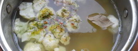 овощной суп с цветной капустой и фрикадельками. Шаг 7