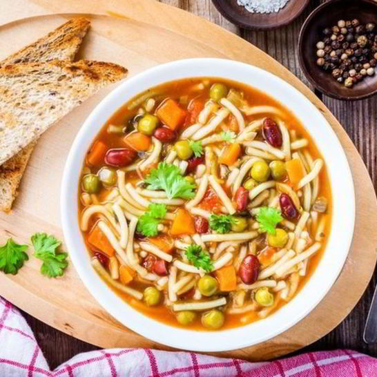Рецепт овощного супа с вермишелью