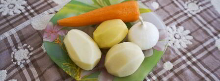 овощной суп с зеленым горошком. Шаг 3