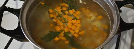 овощной суп с зеленым горошком. Шаг 7