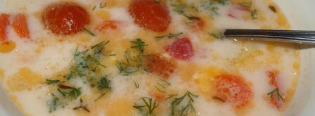 суп из форели с плавленным сыром и овощами. Шаг 11