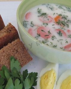 Суп с плавленным сыром