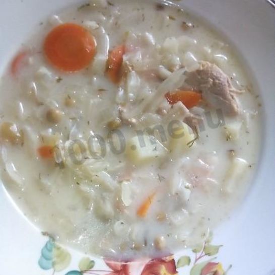 Рецепт супа с плавленым сыром и овощами