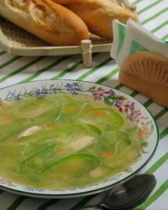Зеленый овощной суп
