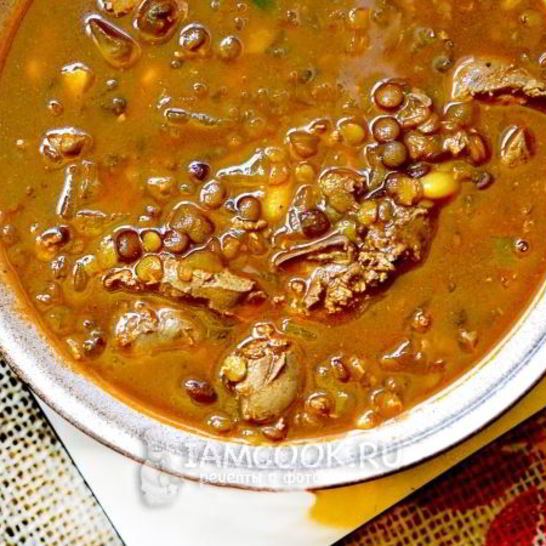 Рецепт африканской похлебки из чечевицы