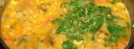 чечевичная похлебка с овощами и пепперони. Шаг 12