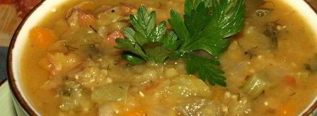 чечевичная похлебка с овощами и пепперони. Шаг 13