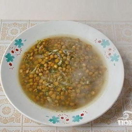 Рецепт чечевичной похлебки с сельдереем и шпинатом