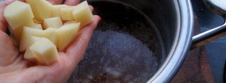 грибная похлебка с перловкой и курицей. Шаг 6