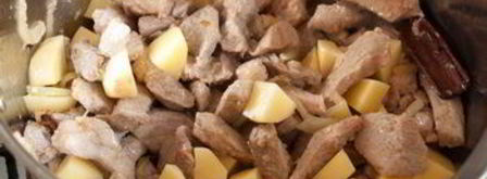 густая похлебка из баранины в кокосовом молоке. Шаг 6