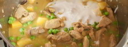 густая похлебка из баранины в кокосовом молоке. Шаг 8