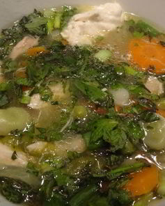 Куриная похлебка с овощами