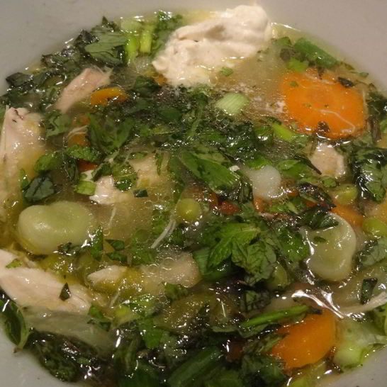 Рецепт куриной похлебки с овощами