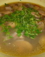 Похлебка из чечевицы с грибами