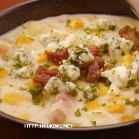 Рецепт похлебки с картофелем, кукурузой и сыром