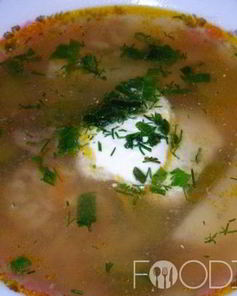 Рассольник из свежих огурцов