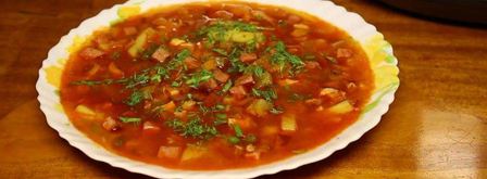 рассольник с колбасой и копченостями. Шаг 5