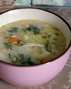 Рассольник с многозерновыми хлопьями