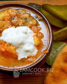 Рассольник с овсянкой