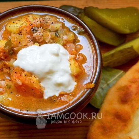 Рецепт рассольника с овсянкой