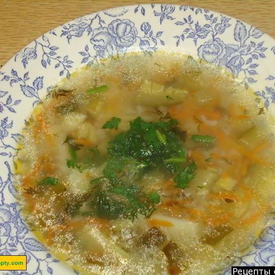 Рецепт рассольника с рисом вегетарианский