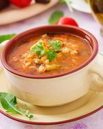 Рассольник с семгой