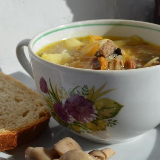 Рецепт грибных щей