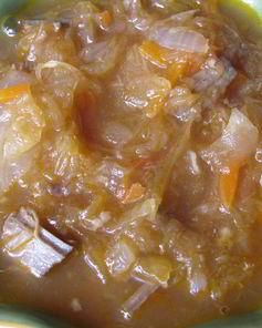 Казахские щи из кислой капусты