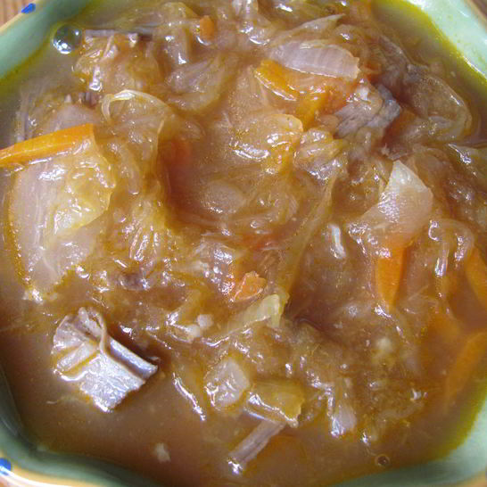 Рецепт казахских щей из кислой капусты