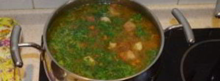 щи из капусты со свининой. Шаг 5