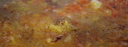 щи из квашенной капусты с грибами и перловкой. Шаг 10