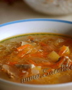 Щи из квашеной капусты томленые